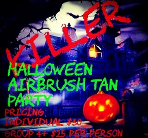 halloween airbrush party