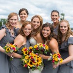 Ashley and bridesmaids - photography by Carly Fuller